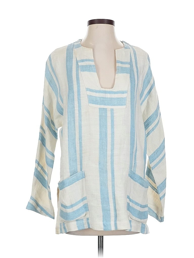 Click to view more detailed imagery on our partner's website Pre-owned Smythe 3/4 Sleeve Blouse In White