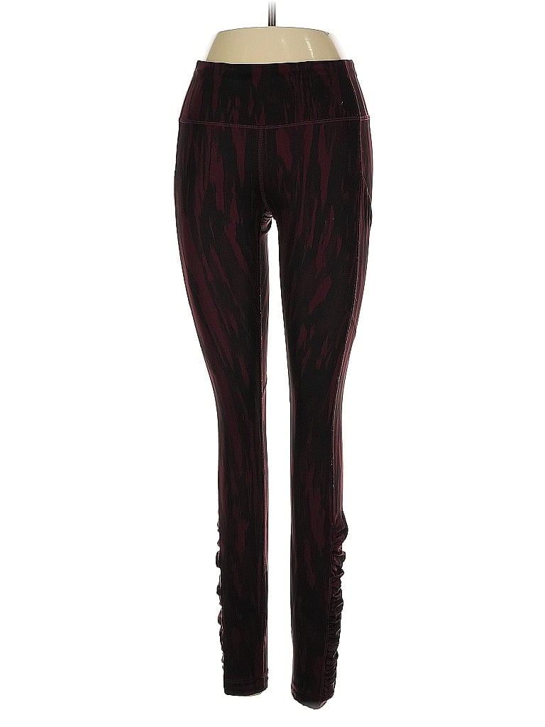 Pre-owned Lululemon Athletica Casual Pants In Burgundy