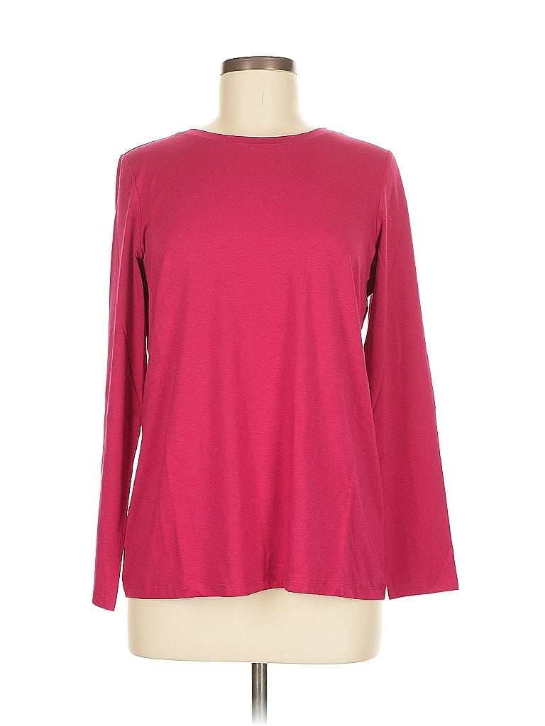 Click to view more detailed imagery on our partner's website Pre-owned Chico's Long Sleeve T-shirt In Burgundy