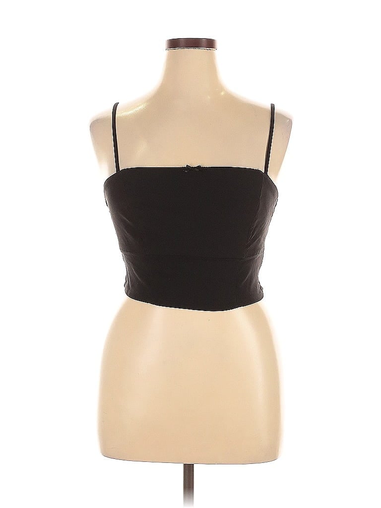 Pre-owned Wild Fable Sleeveless Top Black Strapless Neckline Tops