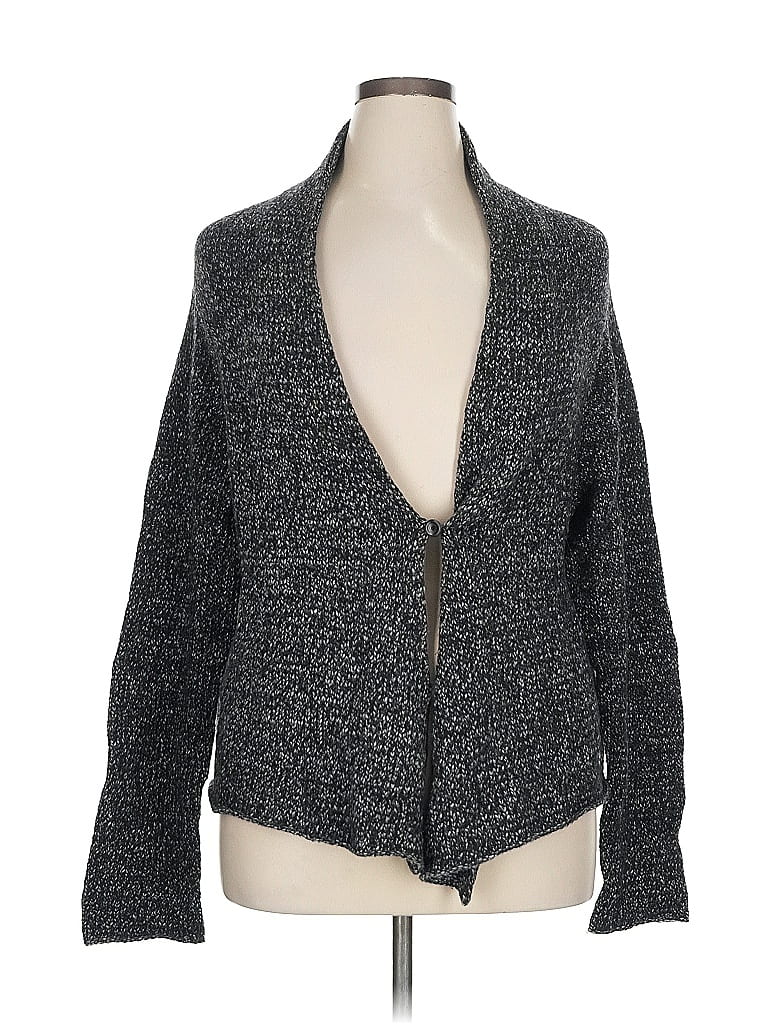 Pre-owned Eileen Fisher Cardigan Sweater In Gray