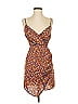 JOA Animal Print Brown Cocktail Dress Size XS - photo 1