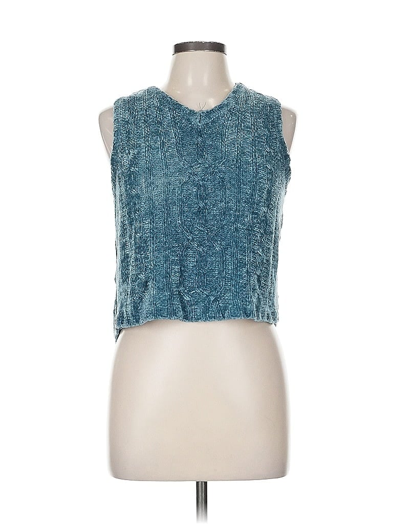 Pre-owned One Step Up Sweater Vest In Blue