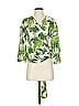 Lea & Viola 100% Polyester Tropical Green 3/4 Sleeve Blouse Size XS - photo 1