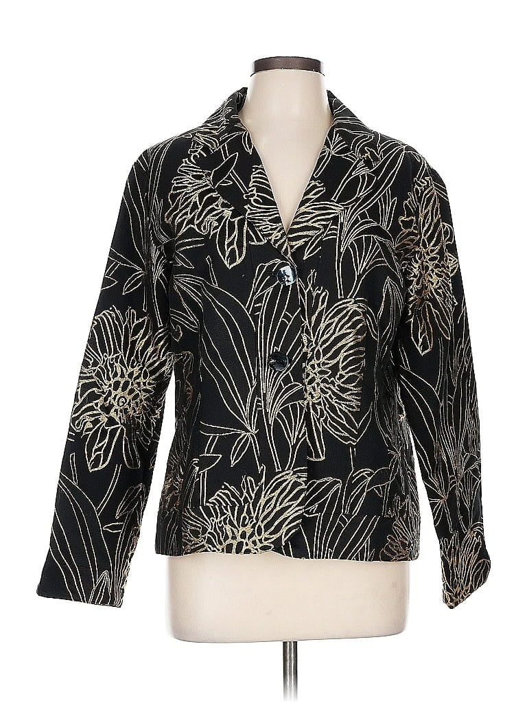 Pre-owned Chico's Blazer Jacket In Gold