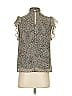 1.State 100% Polyester Silver Sleeveless Blouse Size XS - photo 2