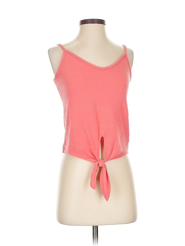 Pre-owned Livi Tank Top Pink Halter Neckline Tops