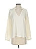 Cotélac 100% Polyester Ivory Long Sleeve Blouse Size XS (0) - photo 1