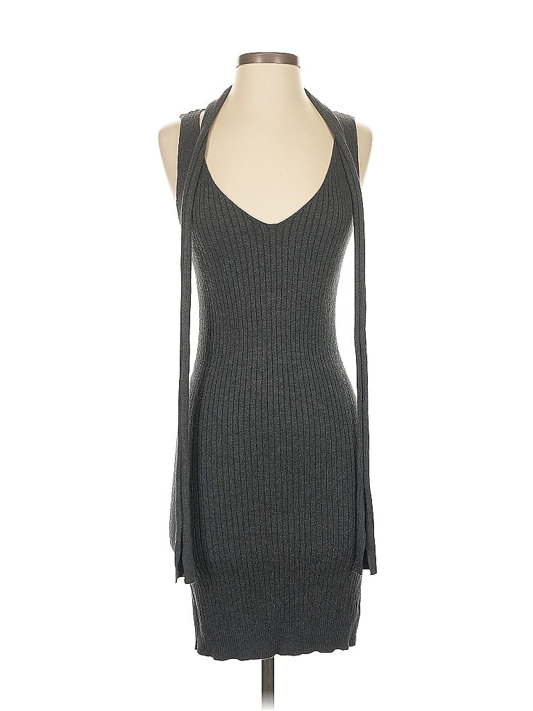 Pre-owned Design Lab Lord & Taylor Casual Dress In Gray