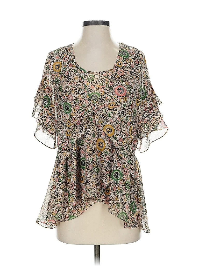 Click to view more detailed imagery on our partner's website Pre-owned Cabi Short Sleeve Blouse In Green