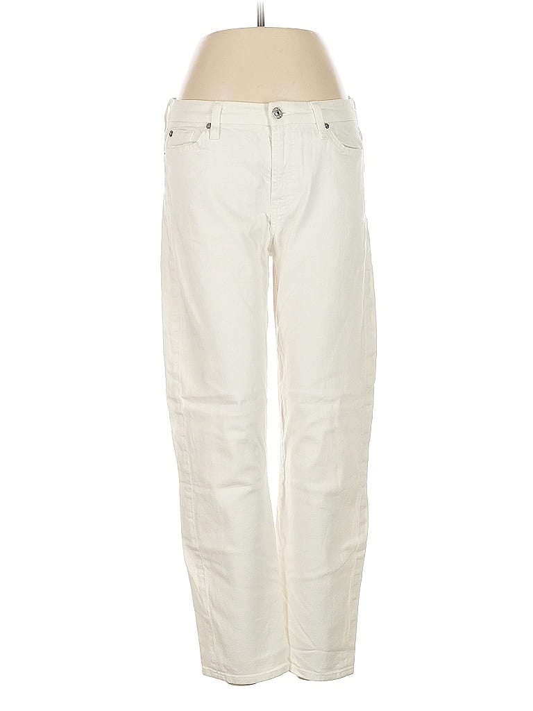 Pre-owned 7 For All Mankind Jeans In White
