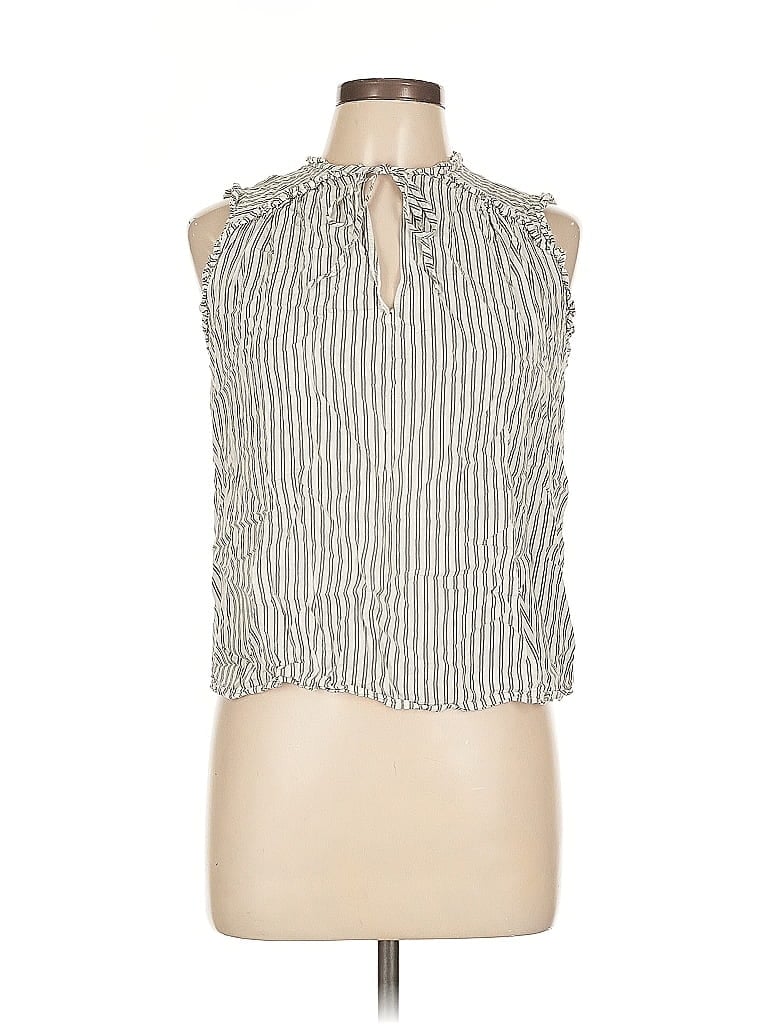 Pre-owned Ann Taylor Loft Outlet Sleeveless Blouse In White