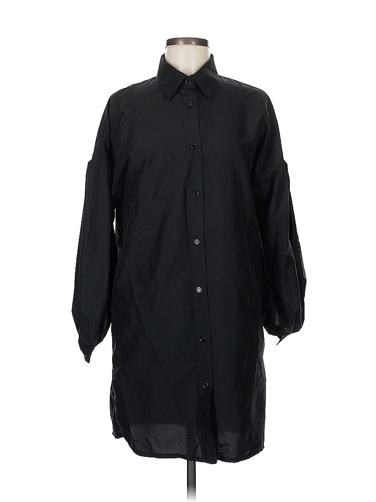 Pre-owned Boohoo 3/4 Sleeve Blouse In Black