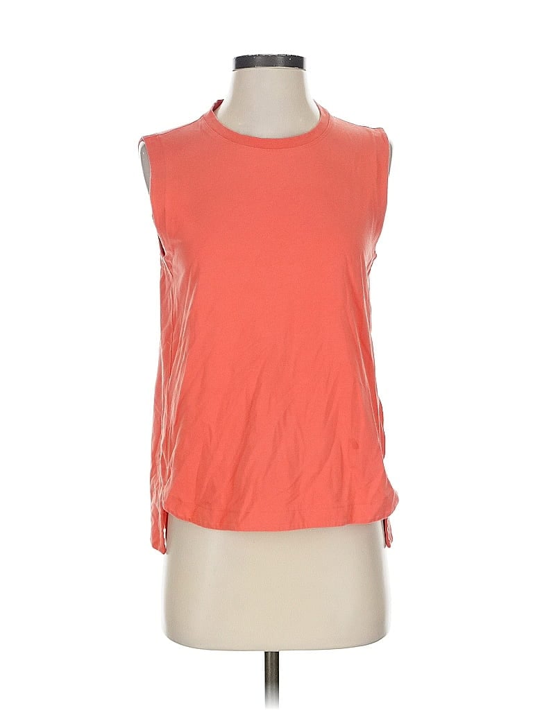 Pre-owned Athleta Sleeveless T-shirt In Orange