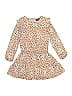 Imoga 100% Polyester Print Tan Dress Size 4 - photo 1