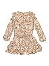 Imoga 100% Polyester Print Tan Dress Size 4 - photo 2