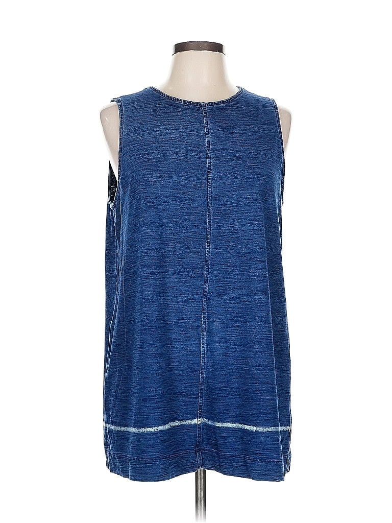 Pre-owned Purejill Sleeveless Top Blue Boatneck Tops