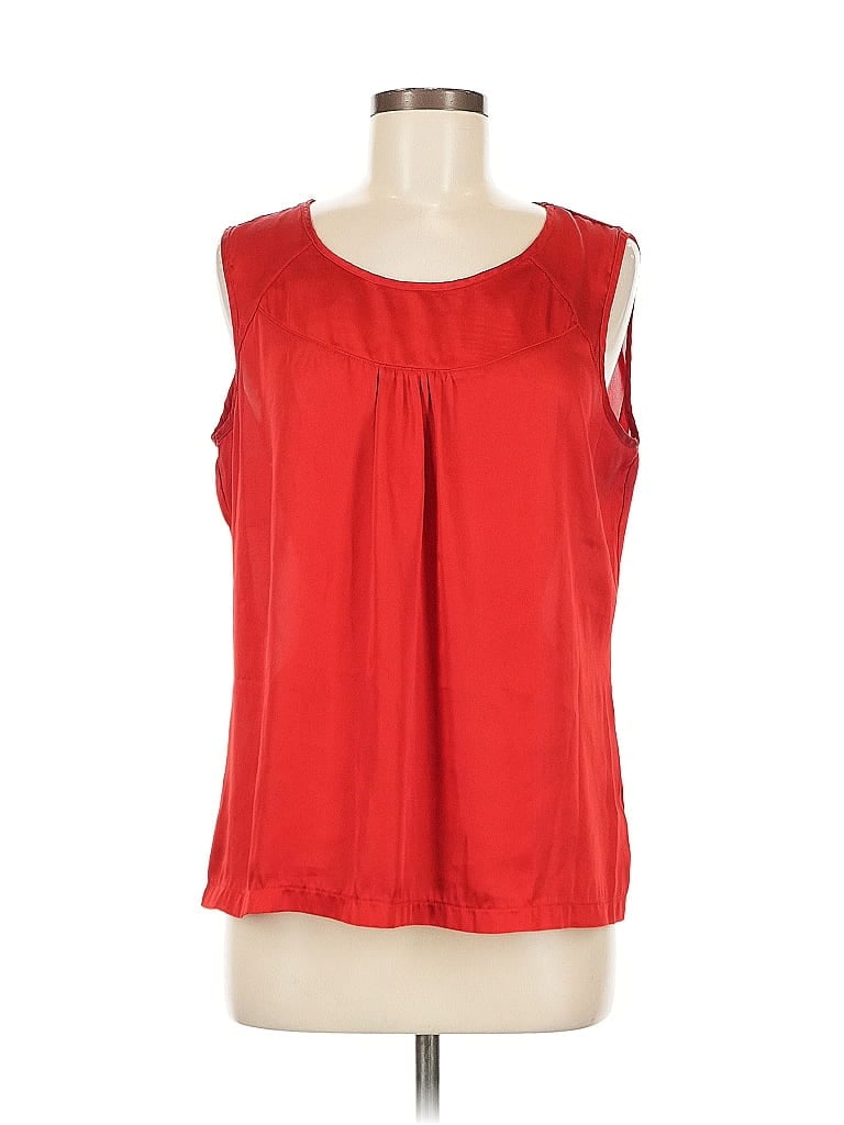 Pre-owned Sag Harbor Sleeveless Blouse In Red