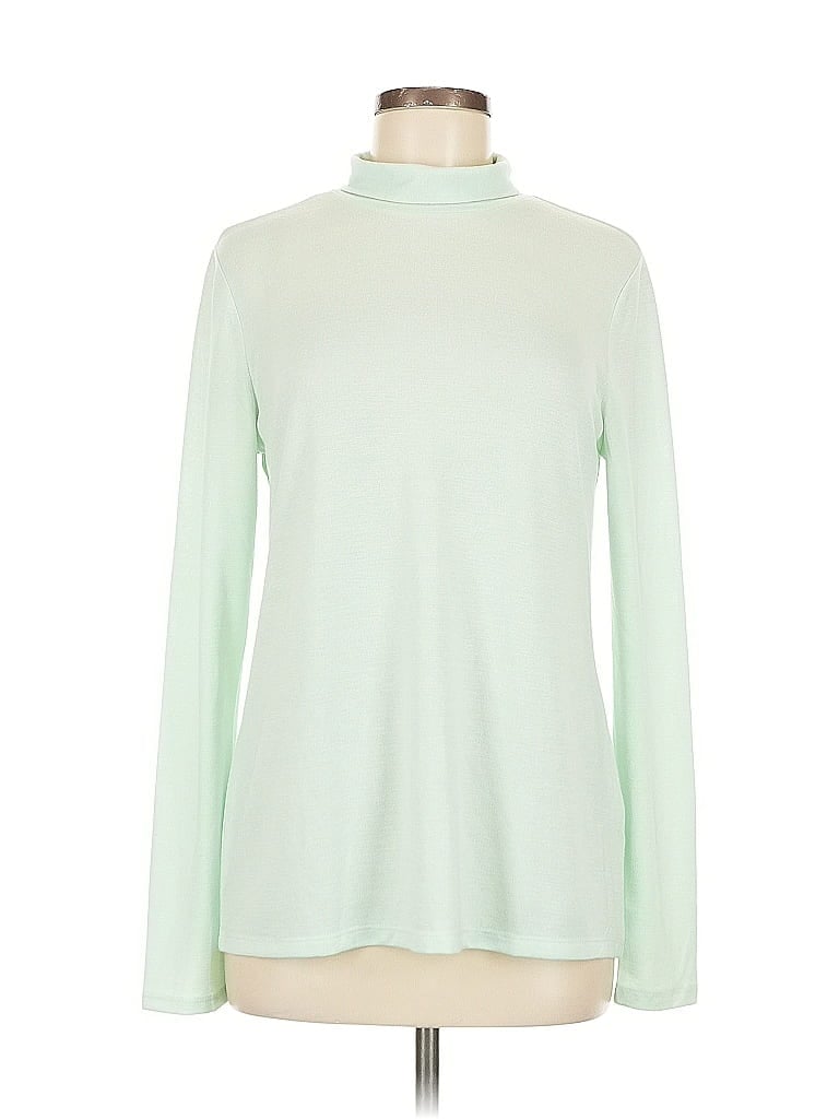 Pre-owned Banana Republic Factory Store Long Sleeve Turtleneck In Green