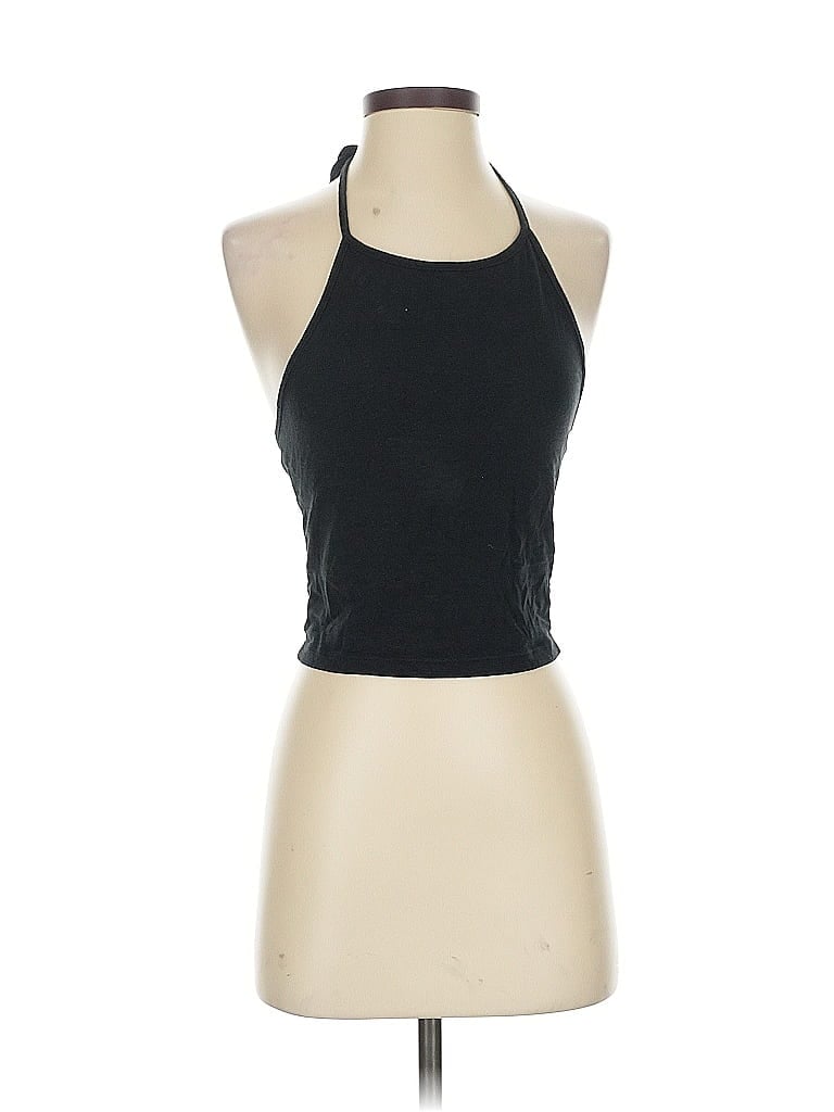 Pre-owned John Galt Tank Top Black Halter Neckline Tops