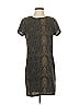 Nicole Miller New York 100% Polyester Brown Short Sleeve Top Size 2 - photo 1