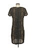 Nicole Miller New York 100% Polyester Brown Short Sleeve Top Size 2 - photo 2