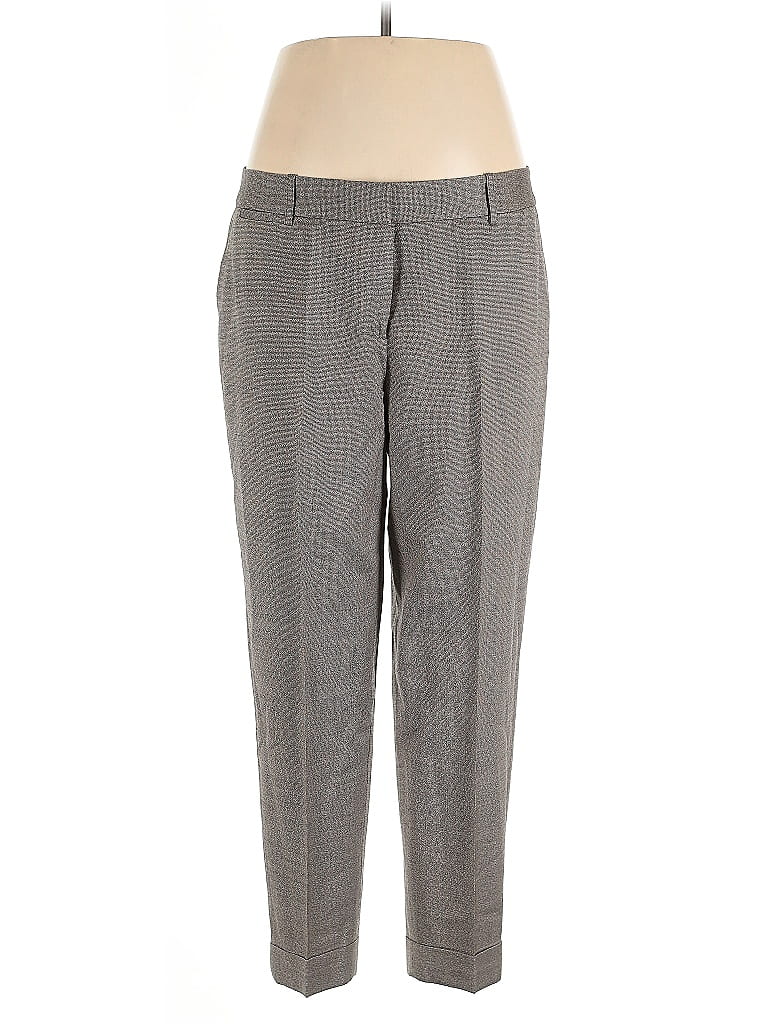 Pre-owned Lafayette 148 Wool Pants In Gray