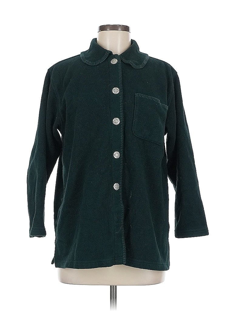 Pre-owned Cabela's Cardigan Sweater In Blue