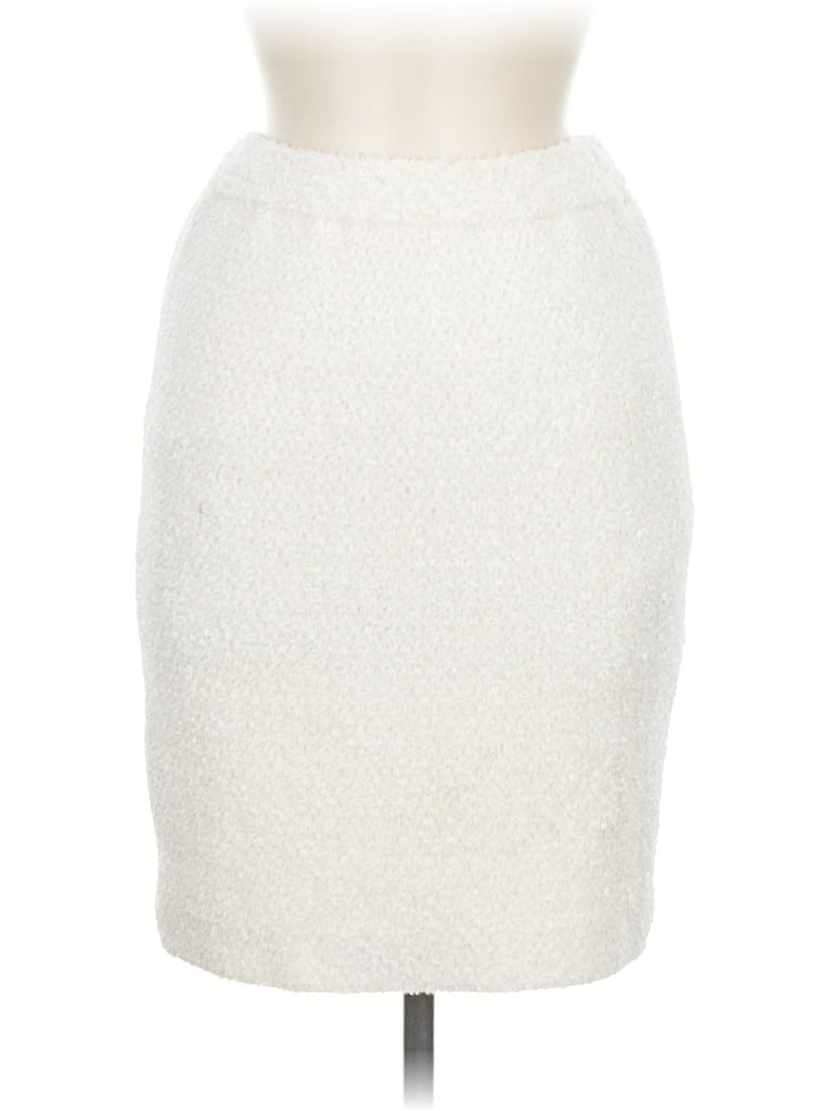 Pre-owned Unbranded Formal Skirt In White