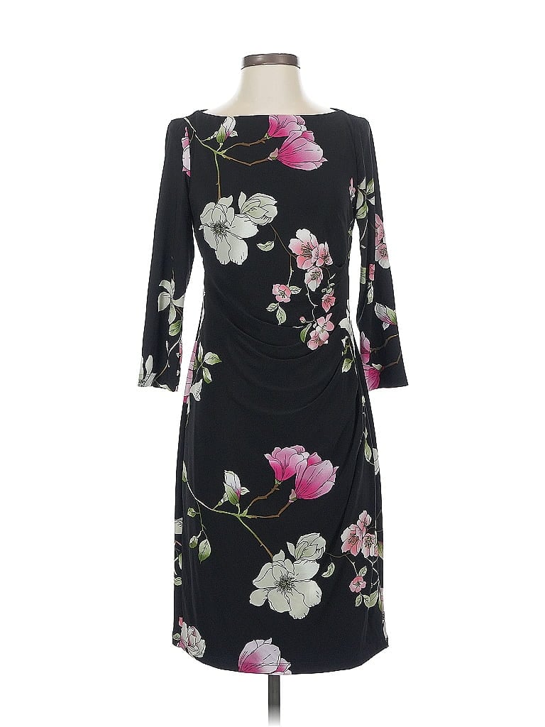 Pre-owned Chaps Casual Dress In Black