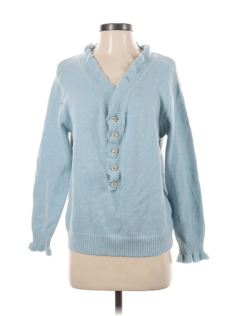 Pre-owned Unbranded Pullover Sweater In Blue