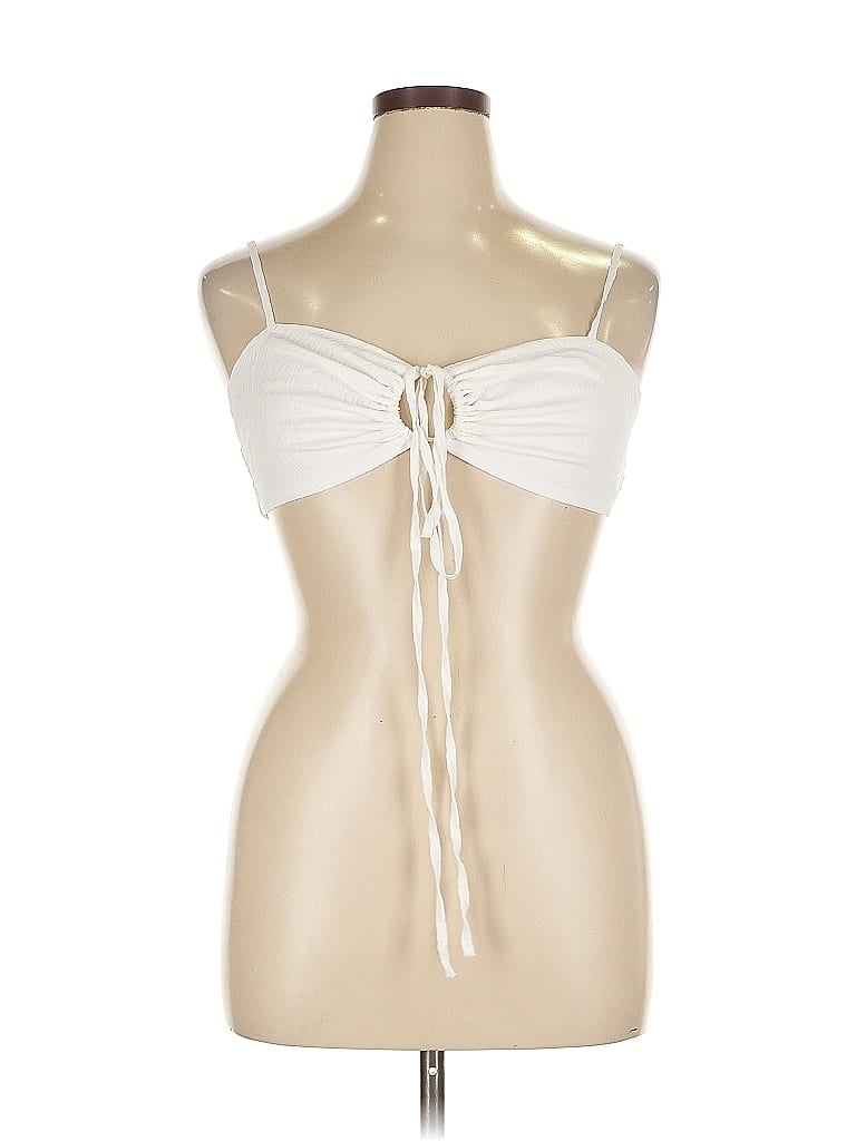 Pre-owned Lulus Tube Top Ivory Strapless Neckline Tops In White