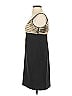 Basix Black Label 100% Polyester Chevron-herringbone Black Cocktail Dress Size 4 - photo 5