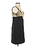 Basix Black Label 100% Polyester Chevron-herringbone Black Cocktail Dress Size 4 - photo 4