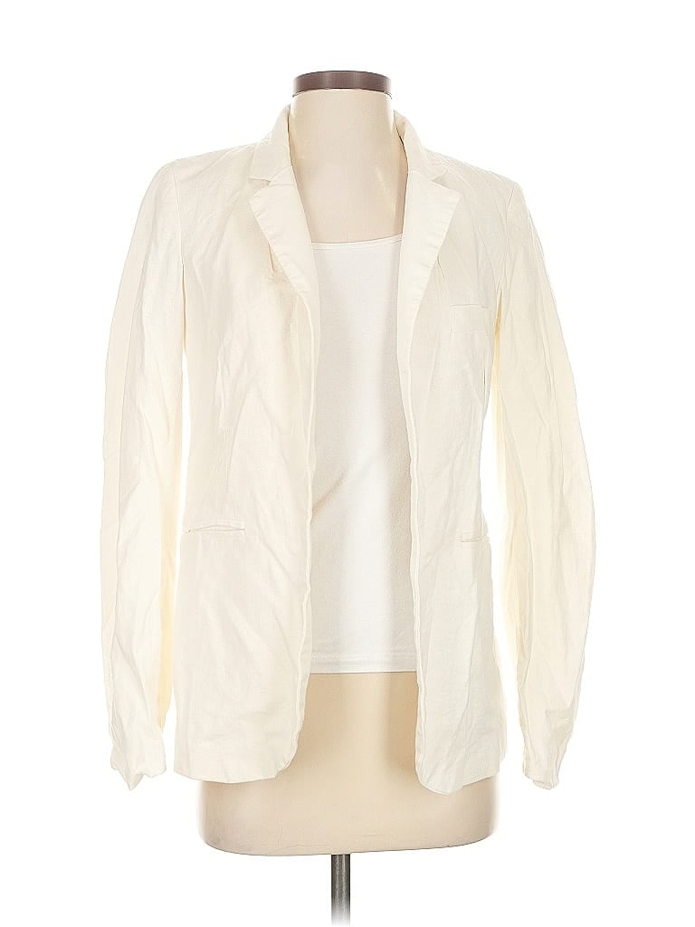Pre-owned Rachel Zoe Tjx Blazer Jacket In White