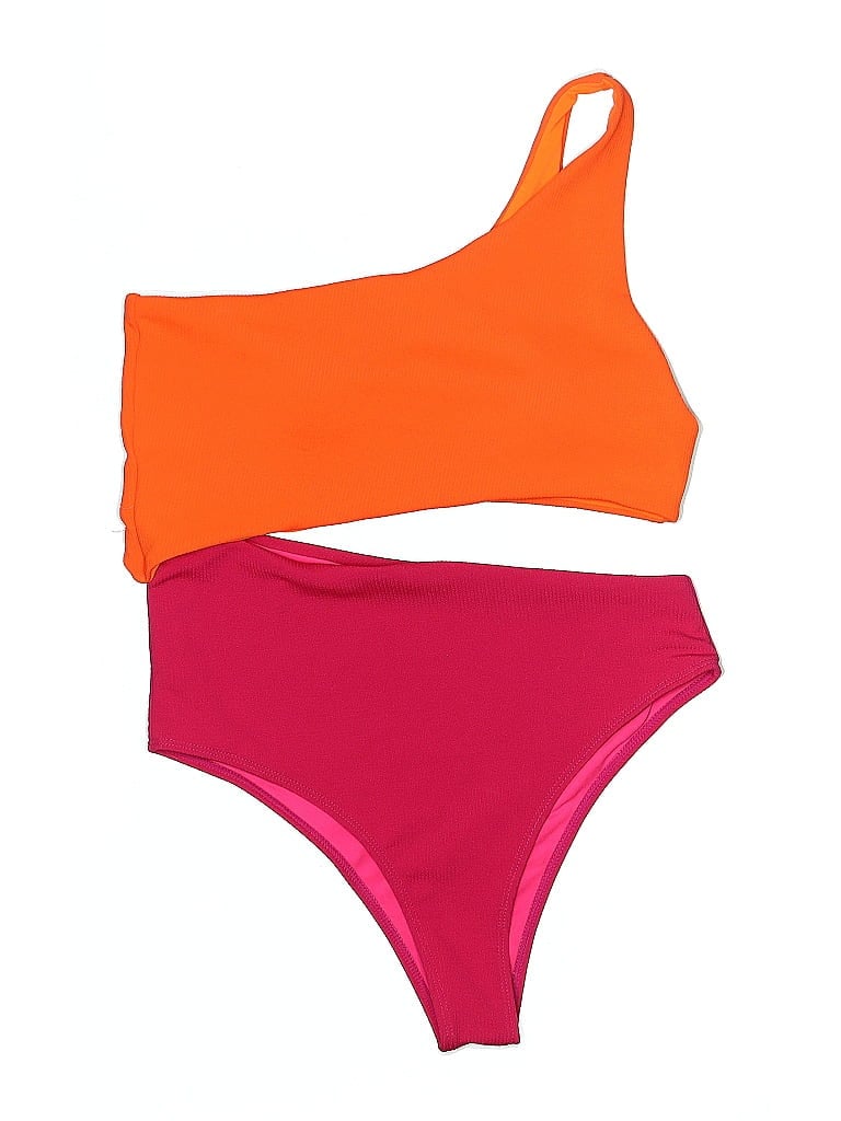 Pre-owned Unbranded One Piece Swimsuit In Orange