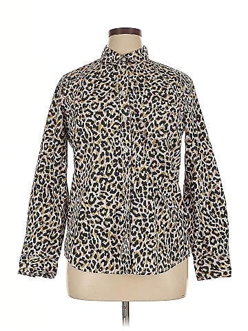 J.Crew Factory Store Long Sleeve Button-Down Shirt (view 1)