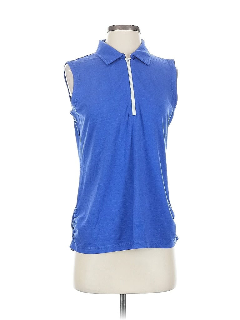 Pre-owned T By Talbots Sleeveless T-shirt In Blue