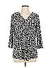 Lane Bryant Black 3/4 Sleeve Blouse Size 10 - 12 Plus - photo 1