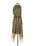 Sam Edelman 100% Polyester Print Yellow Cocktail Dress Size 2 - photo 1