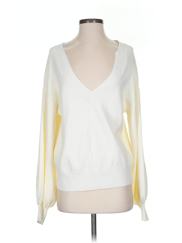 Pre-owned The Drop Pullover Sweater In White