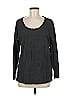 Banana Republic 100% Polyester Gray Long Sleeve Top Size M - photo 1