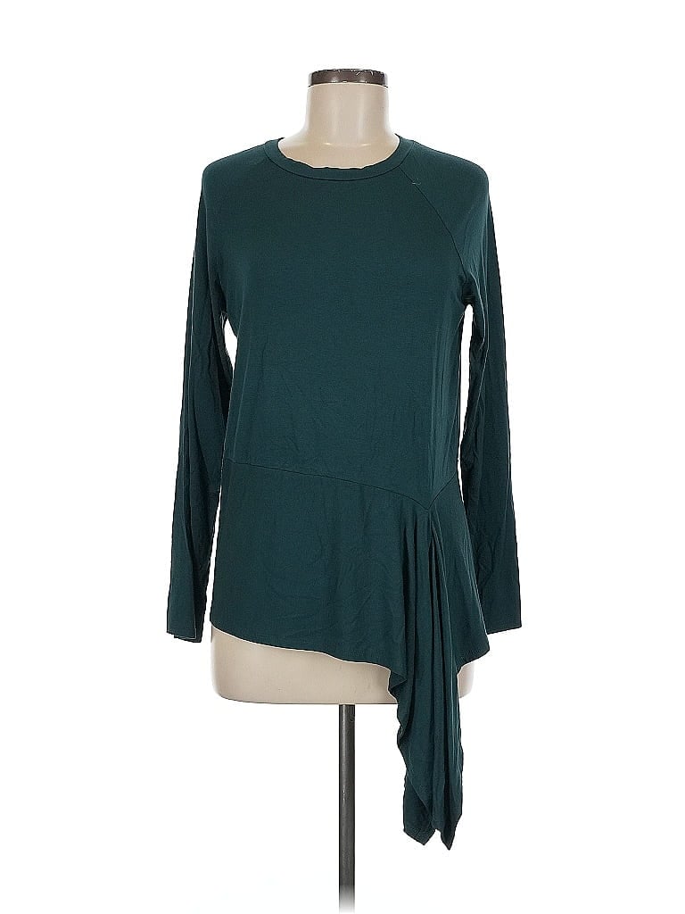 Pre-owned Downeast Long Sleeve Blouse In Blue