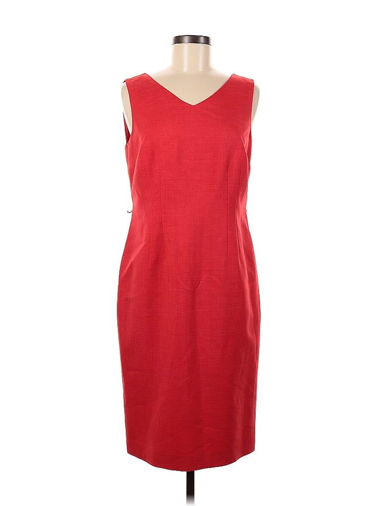 Pre-owned Black Label By Evan Picone Casual Dress In Red