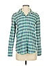 J.Crew 100% Cotton Plaid Teal Long Sleeve Button-Down Shirt Size 2 - photo 1