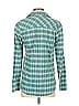 J.Crew 100% Cotton Plaid Teal Long Sleeve Button-Down Shirt Size 2 - photo 2