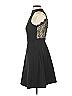 Aqua Solid Black Cocktail Dress Size XS - photo 5