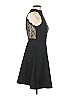 Aqua Solid Black Cocktail Dress Size XS - photo 4