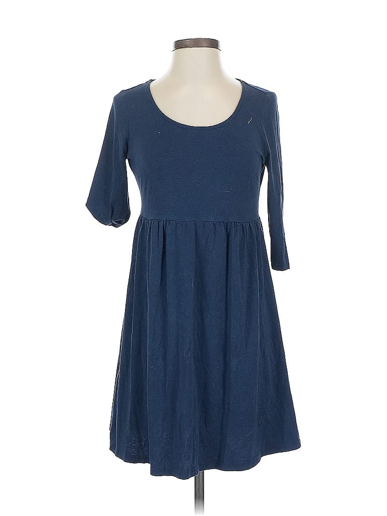 Pre-owned Garnet Hill Casual Dress In Blue