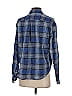 Elizabeth and James Plaid Blue Long Sleeve Button-Down Shirt Size XXS - photo 2